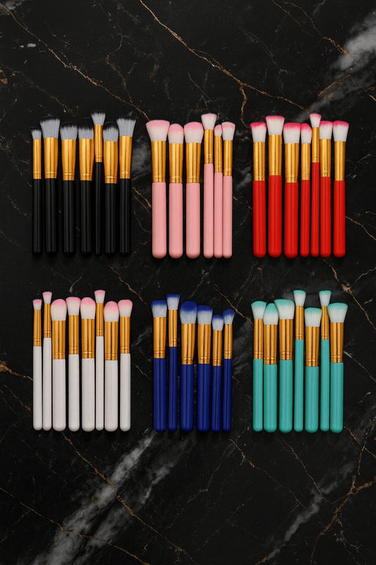 4 paquete brocha kabuki 10 pz