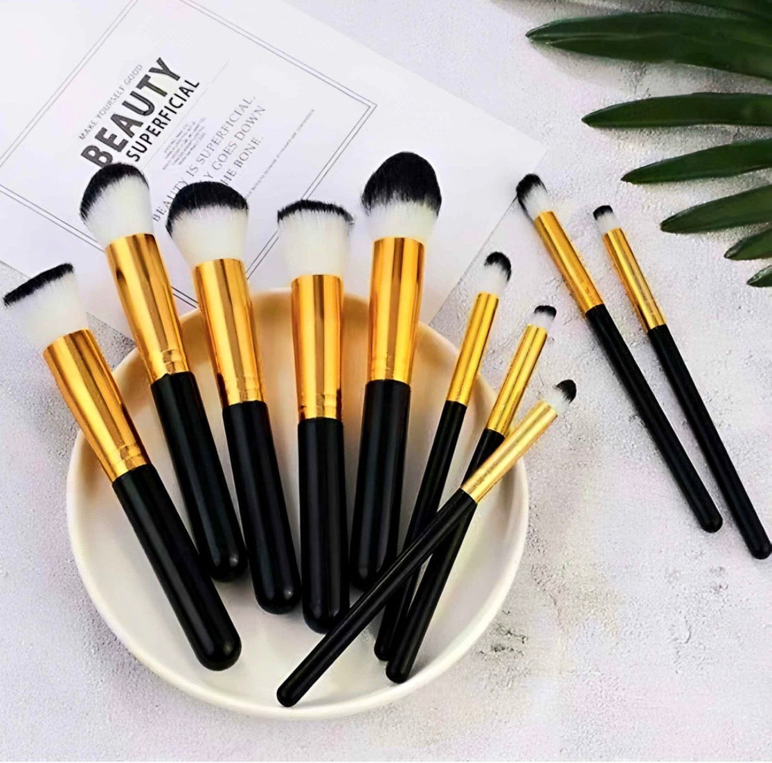 4 paquete brocha kabuki 10 pz