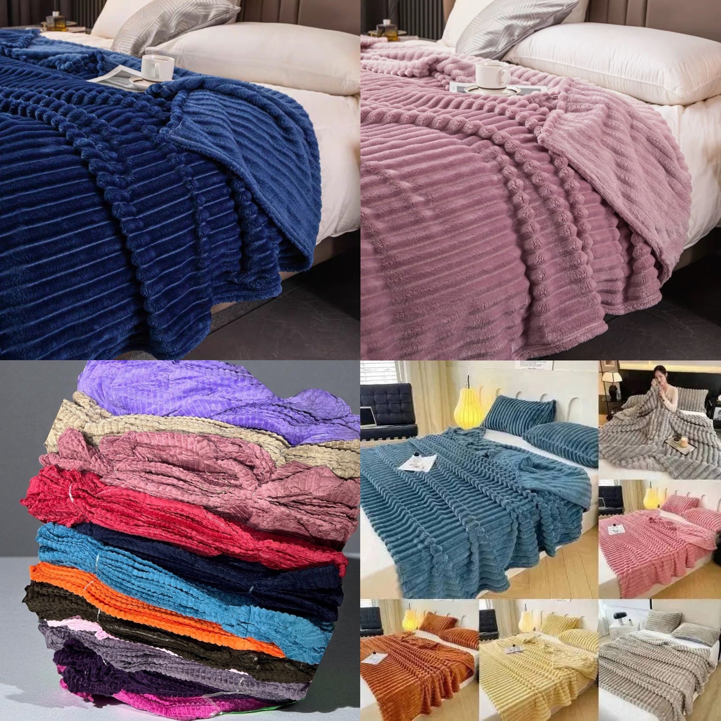 Cobija pliegues 1.6 x2