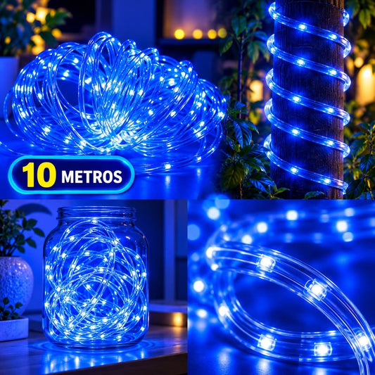 1 pieza| Manguera 10 metros luz azul|0201