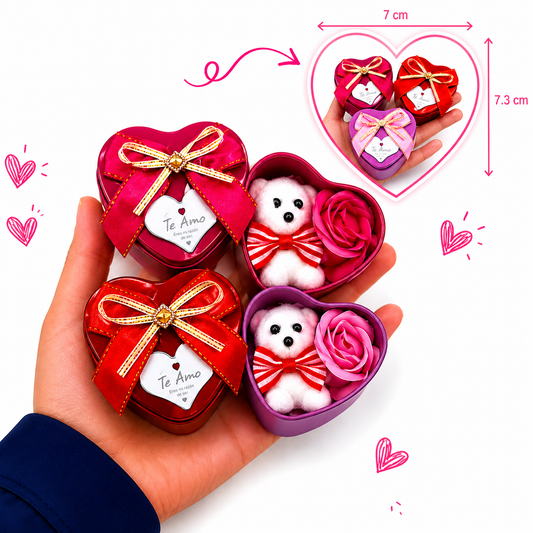 1pc|Estuche de corazon  oso|  XQ-H223