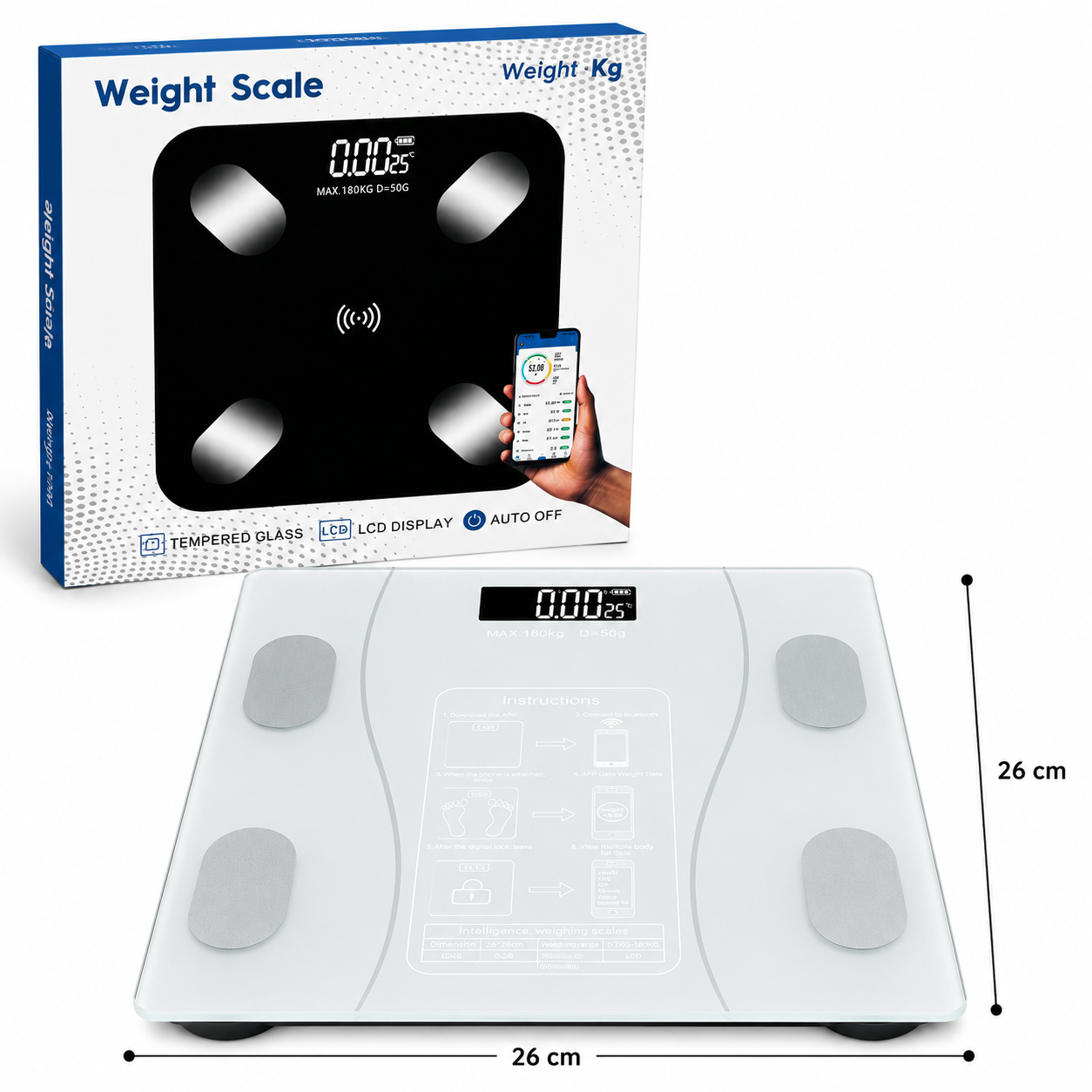 Bascula healthy (max 180 kg) 0693