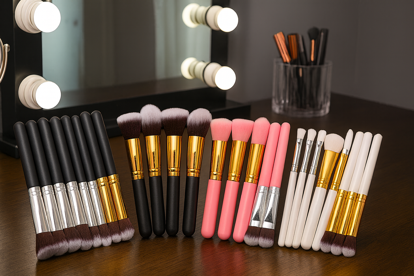 4 paquete brocha kabuki 10 pz