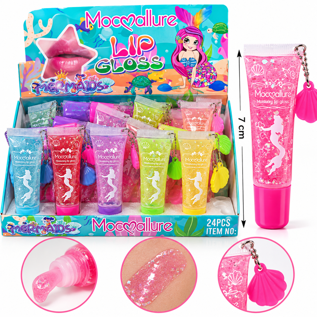 24pc|Lip  Gloss sirena