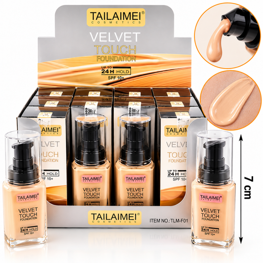 12pc| Bases de Maquillaje 24h-SPF10+ | TLM-F036-A
