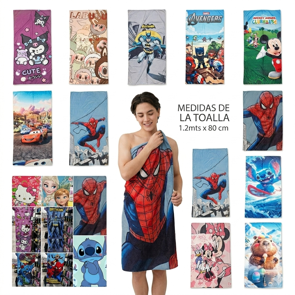 1pc | Toalla Disney  | 137X67CM | 6999