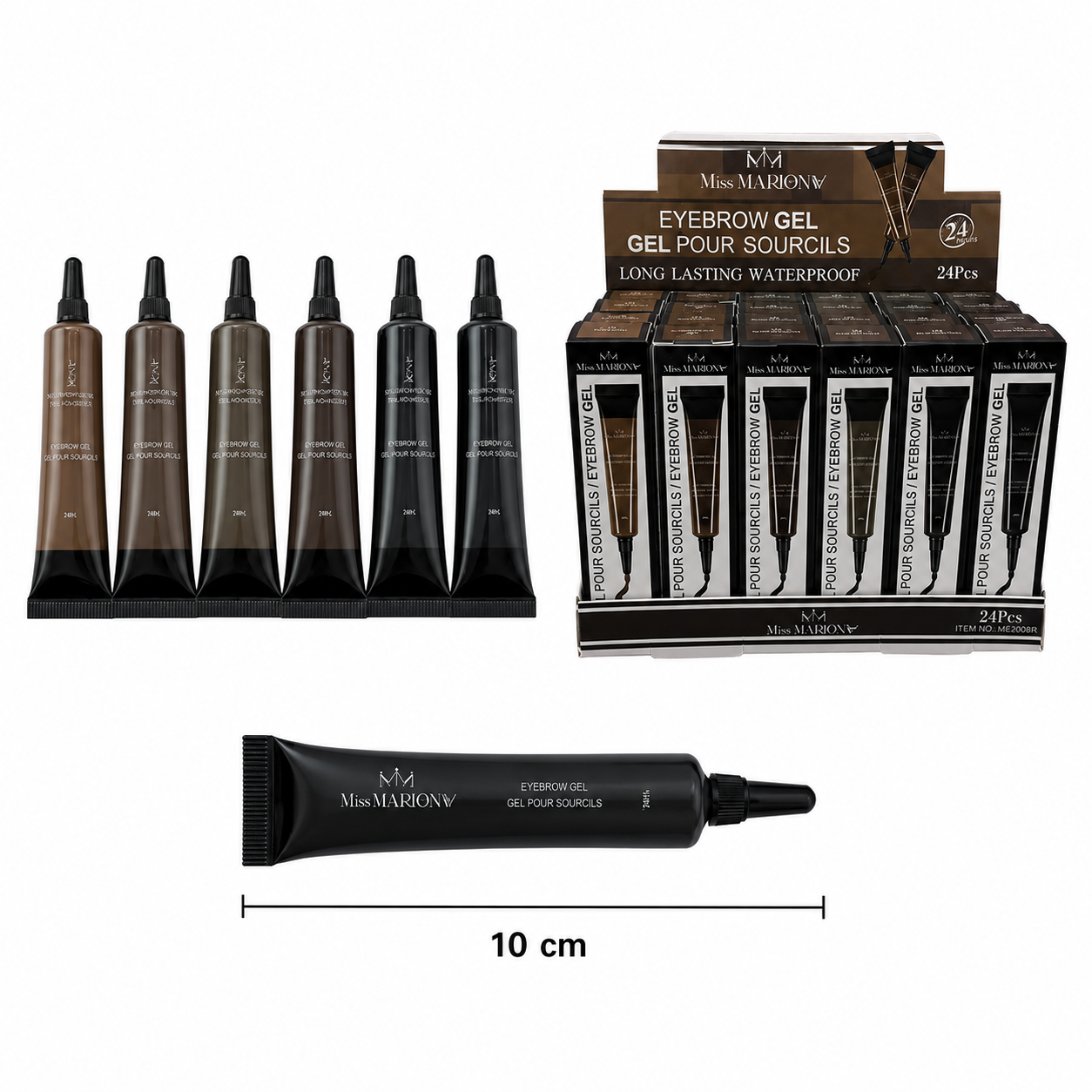 24pc |Gel para ceja |  080R