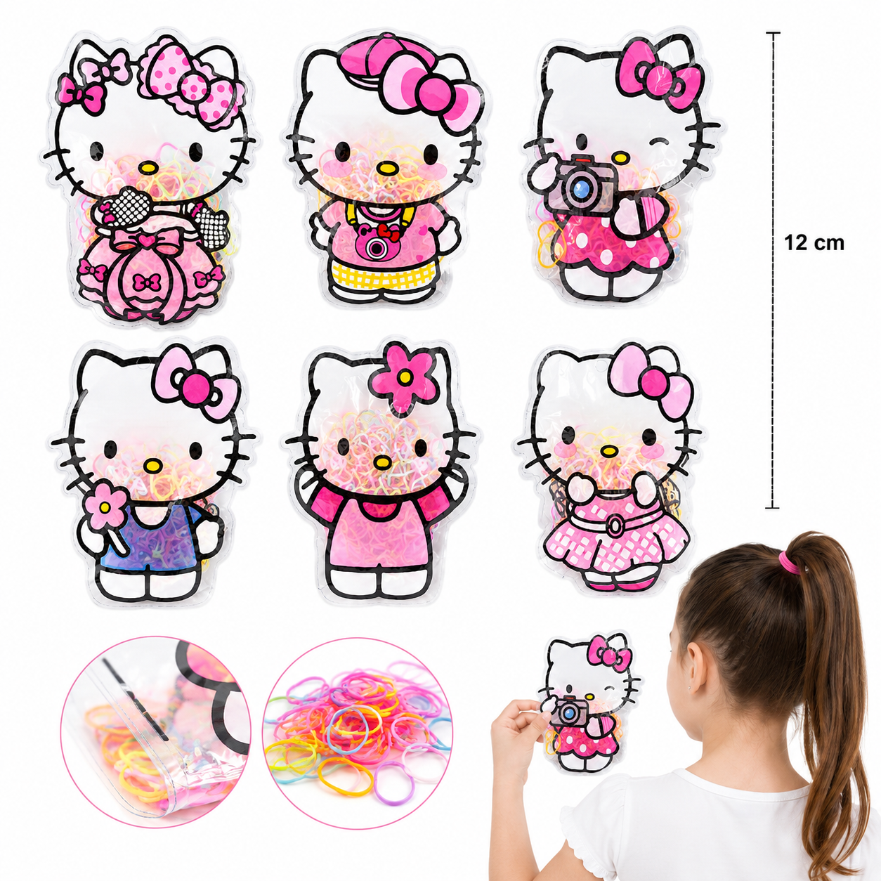 12 pack| Ligas Hello Kitty| XX-B36