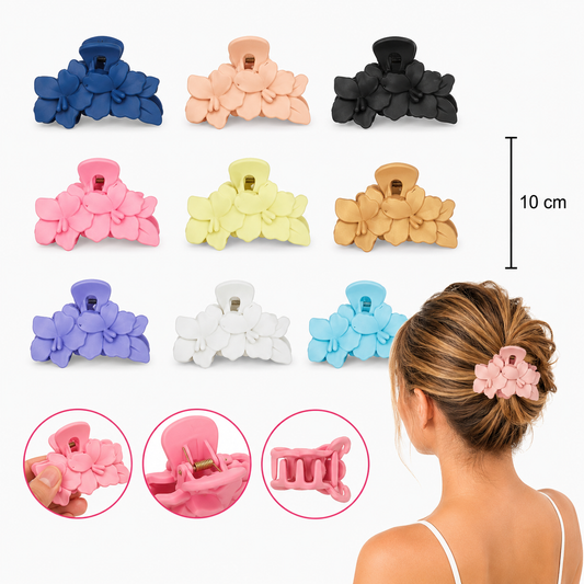 12 Pinzas Doble Flor FJ-586