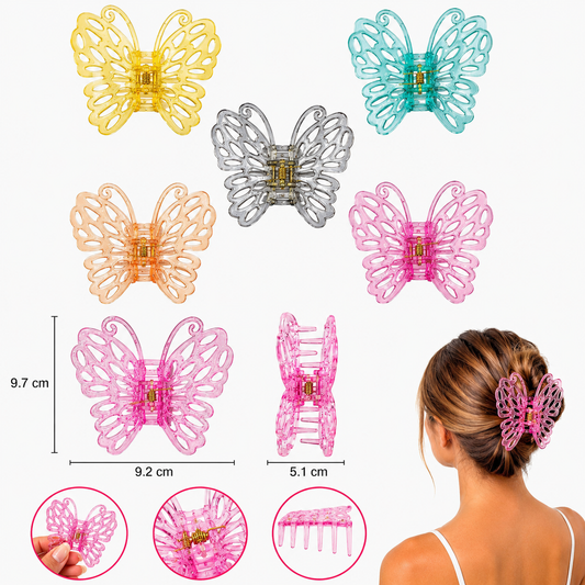 12pc| Pinza Mariposa  5.1CM 9.2 ancho X 9.7 alto|TJZ-2392
