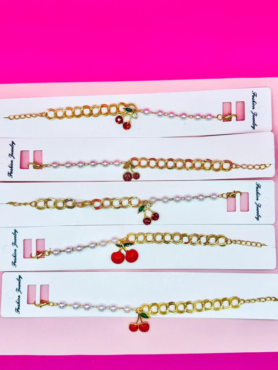 Docena pulsera cereza T-26