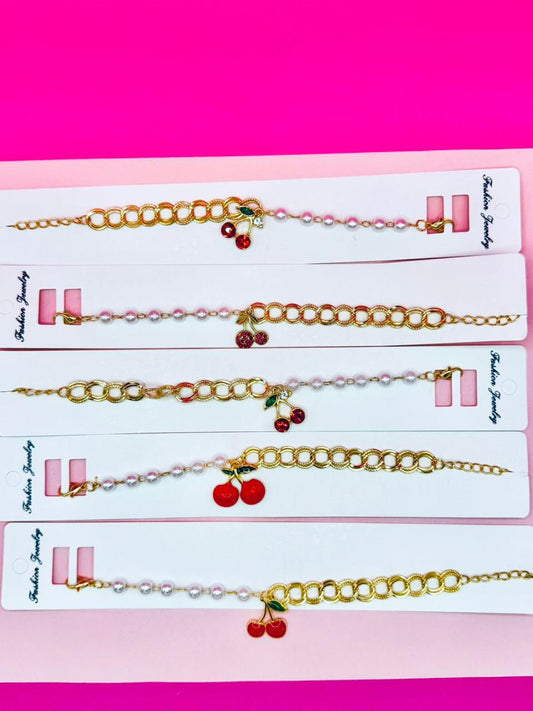 Docena pulsera cereza T-26