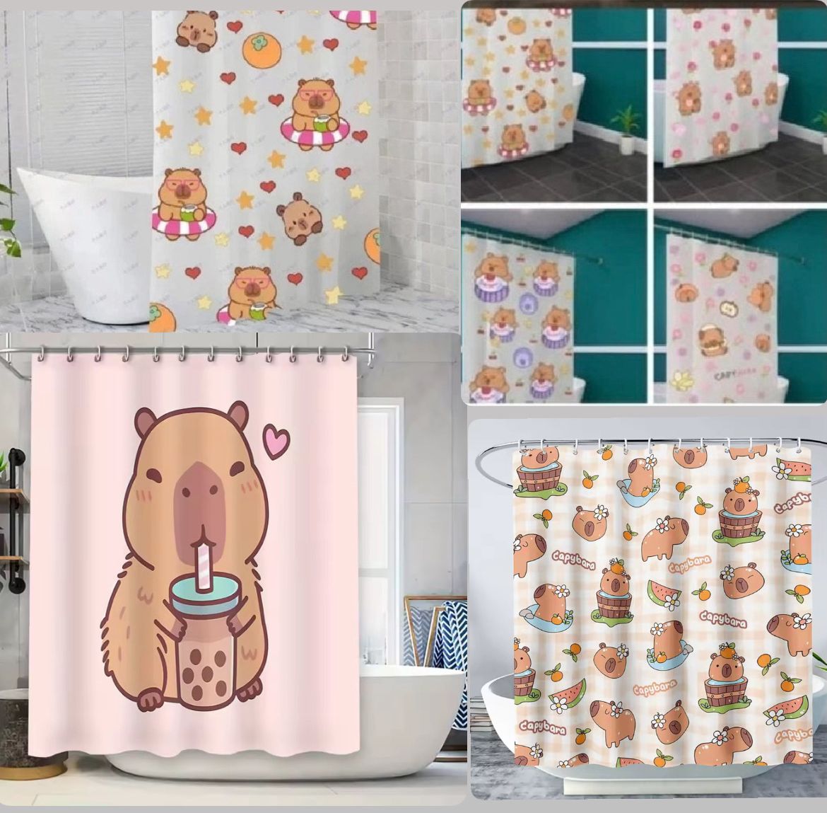 Cortina capibara 180X180CM