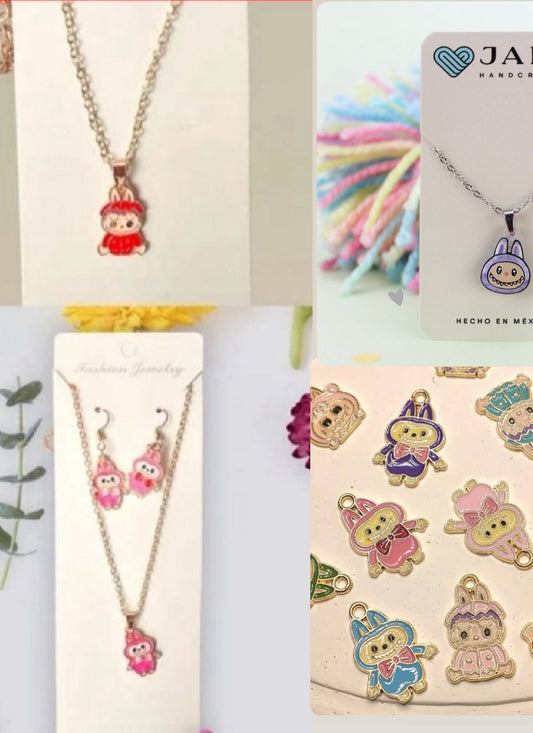 12 Collar bu bu  y aretes