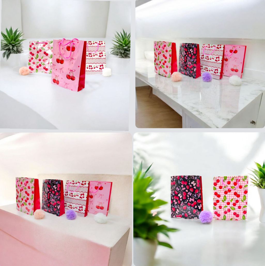 12 Bolsa Cereza  24X18X7  V-41