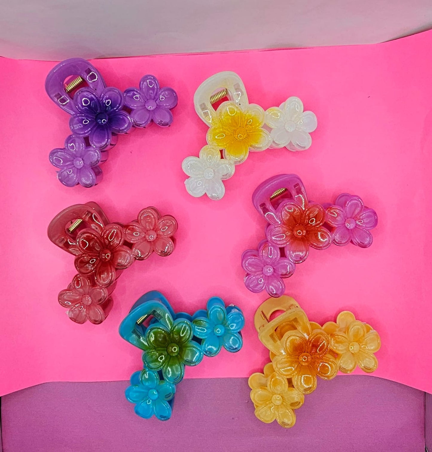 12 Pinzas flores 9Cm FJ-208