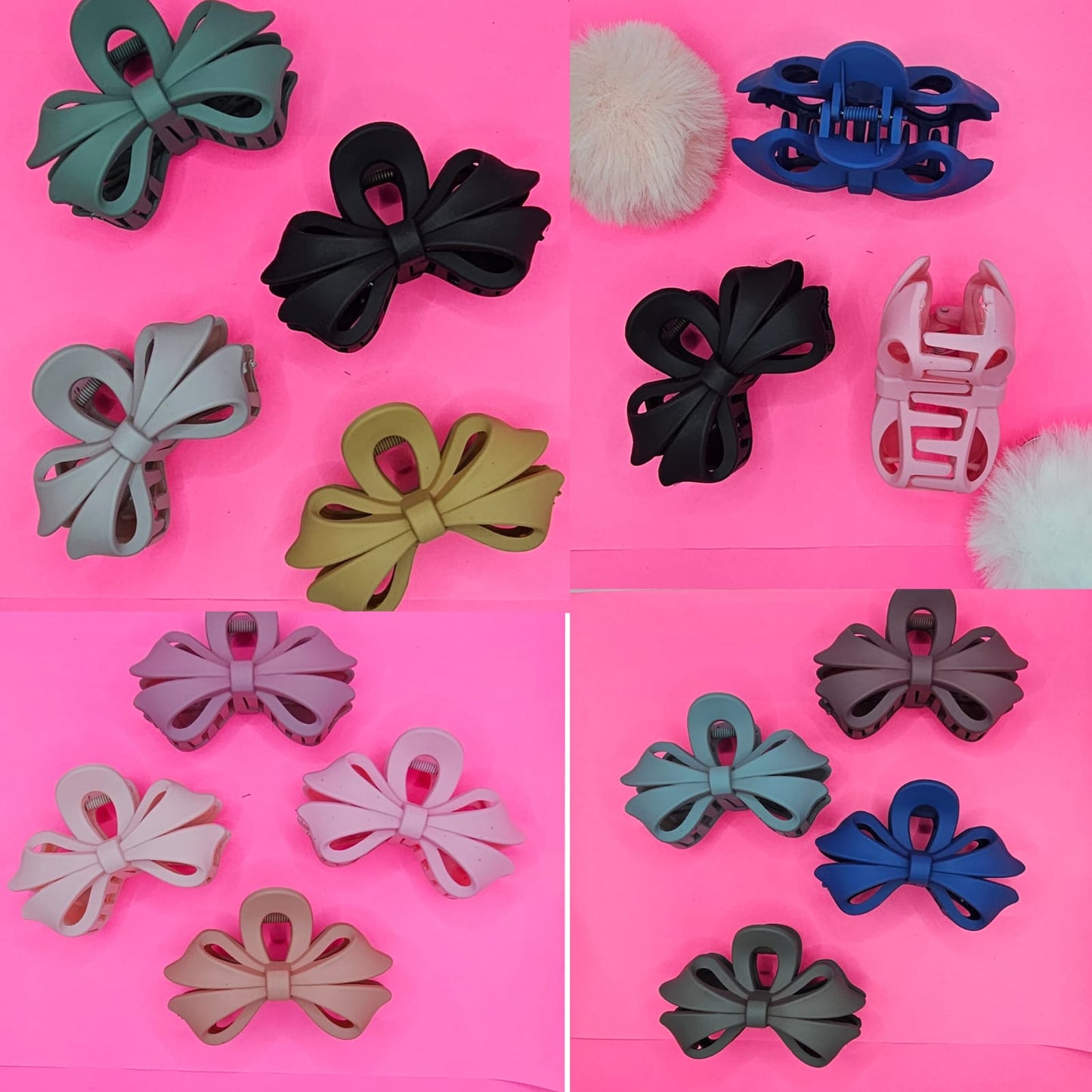 12 Pinzas Moño 9cm FJ-209