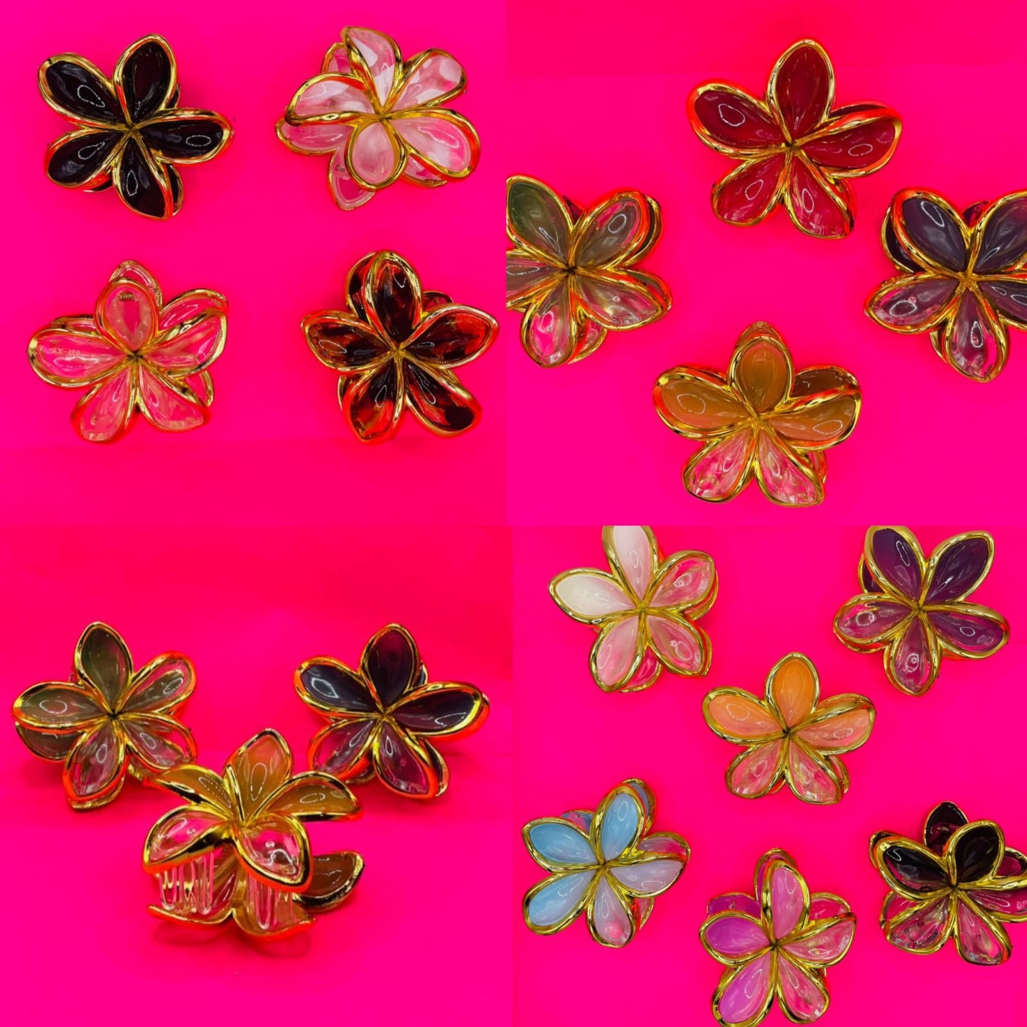 12 Pinzas Flor 20-871 8Cm