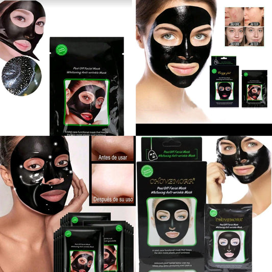 10 pzs Mascarilla carbón