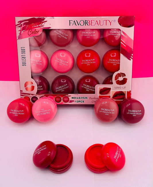 12 Lip Freeze y Blush LG3526