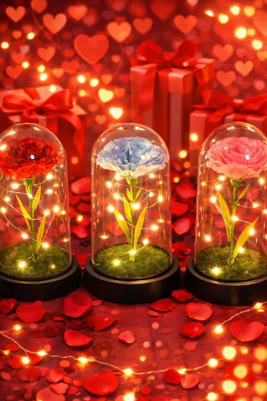 Rosa Domo 5A-9 (incluye pilas de boton)15cm