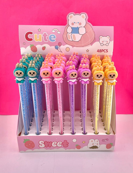 48 plumas Labubu Brillos A504