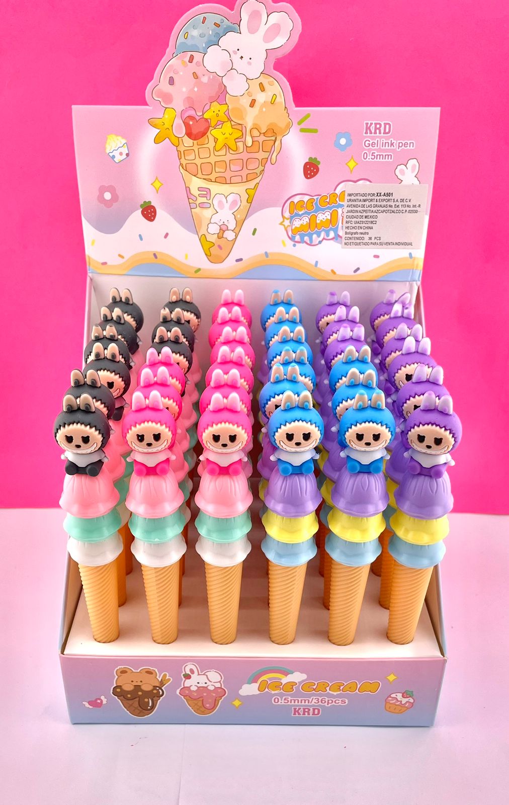 36 Plumas Labubu Helado A501