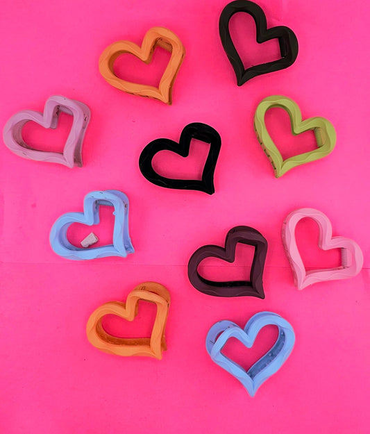 12 Pinzas corazón 6.5cm FJ-515A