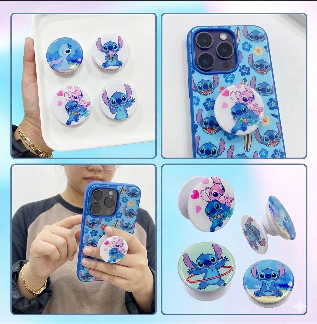 12 Pop Socket de Stitch
