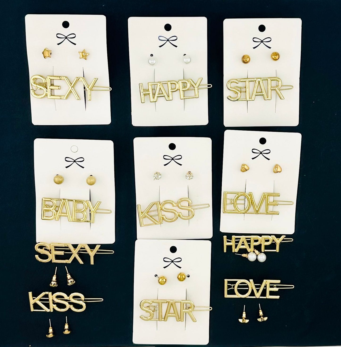 12 Set broche con aretes T-99