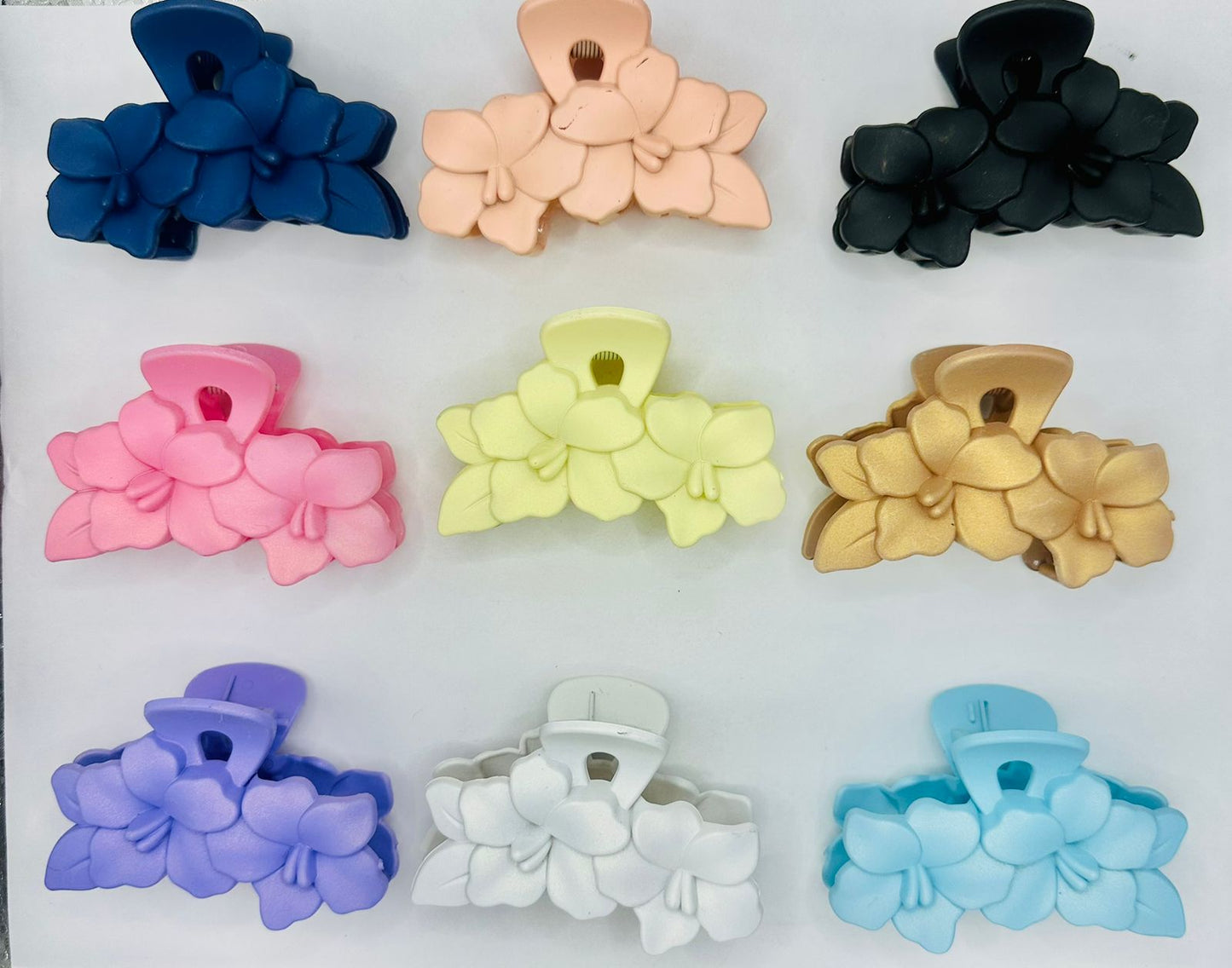 12 Pinzas Doble Flor FJ-586