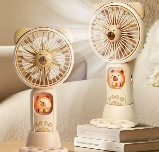 Mini ventilador portatil recargable  capibara 3188