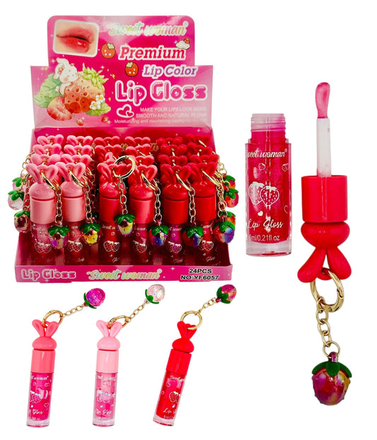 24 Lip Gloss Fresas YF6057