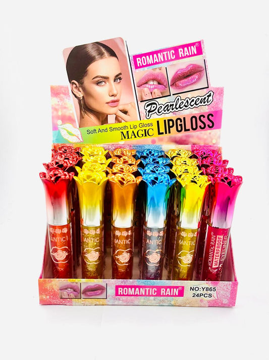 24pc| Lip Gloss Flores |Y865