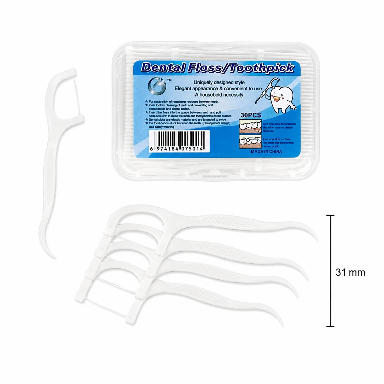 12 cajitas de hilo dental 30pz x cajita 11A-3