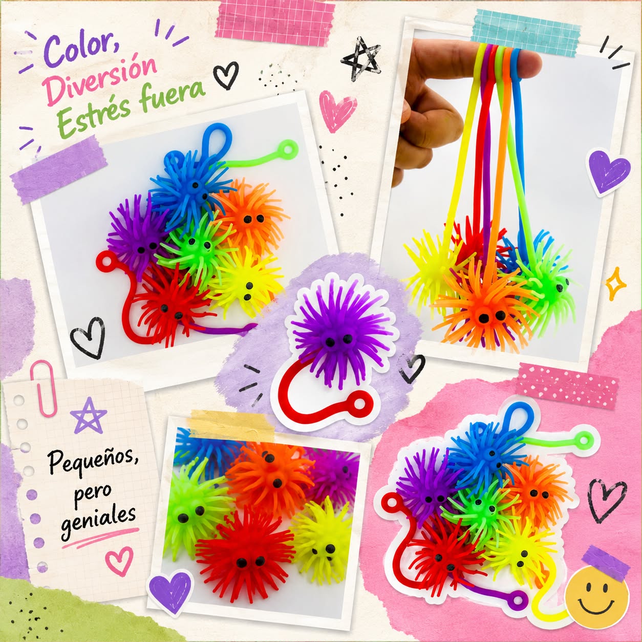 12 pelotas juguete con forma de Erizo
