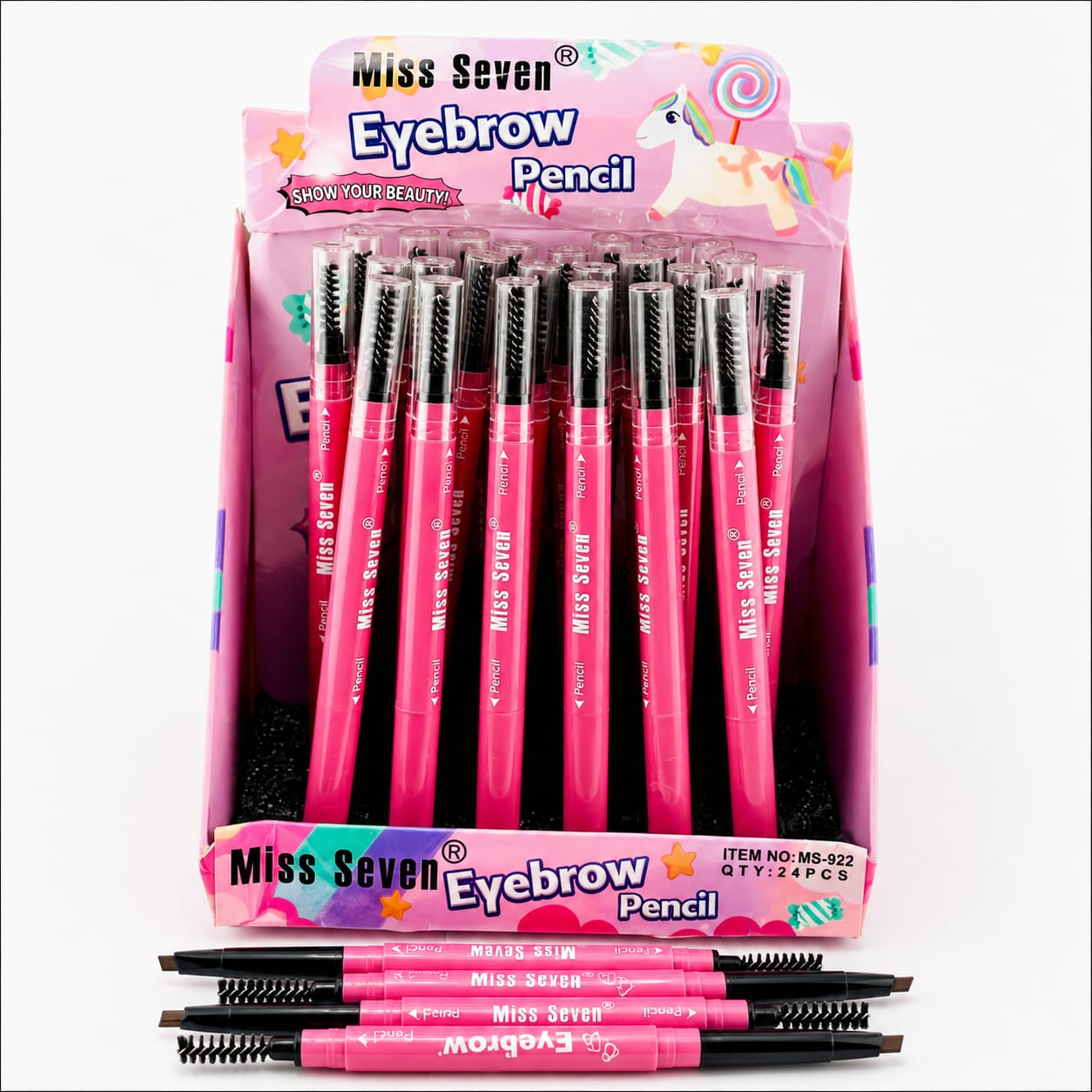 24 Lapices para cejas miss seven MS-922
