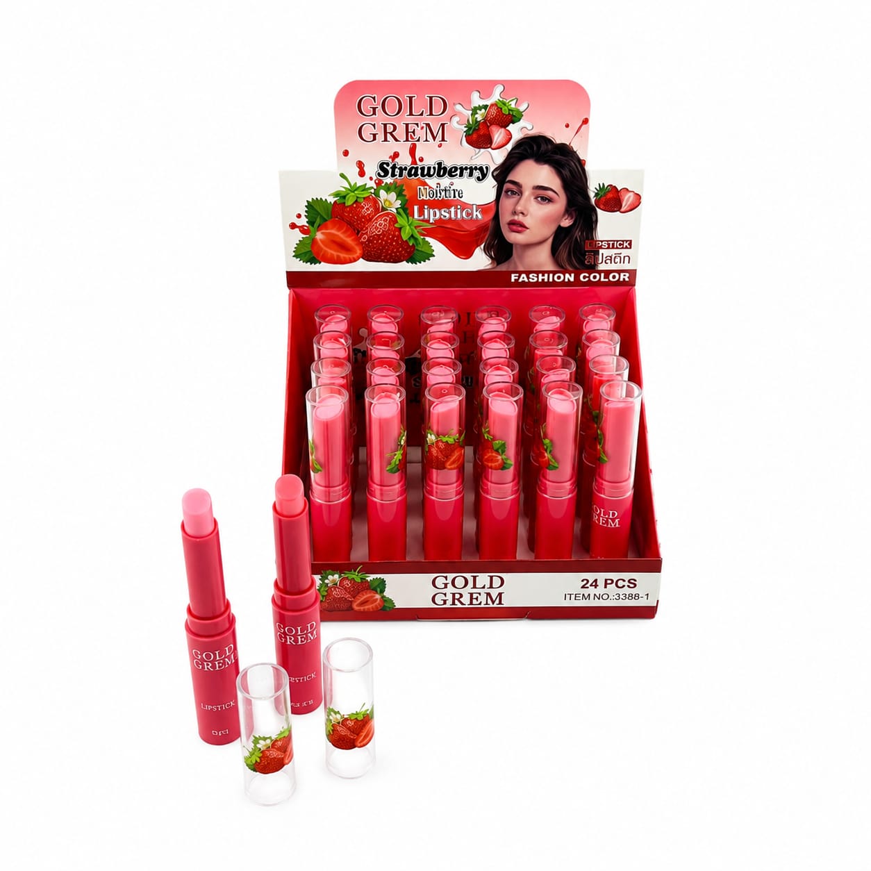 24 labial Gold Crem fresa 3388-1