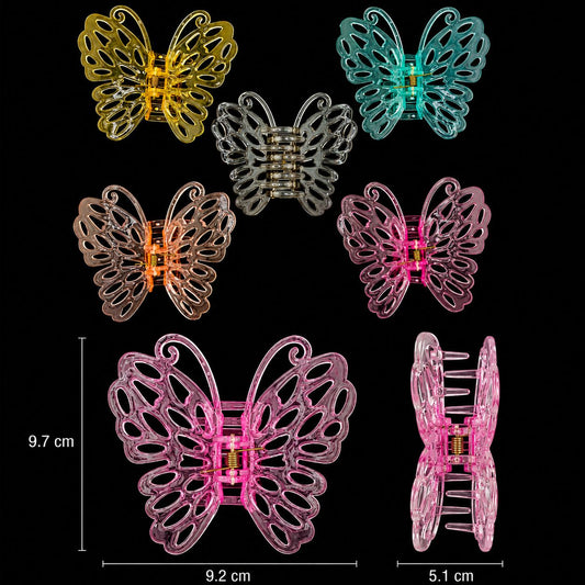 12 Pinza Mariposa TJZ-2392 5.1CM 9.2 ancho X 9.7 alto