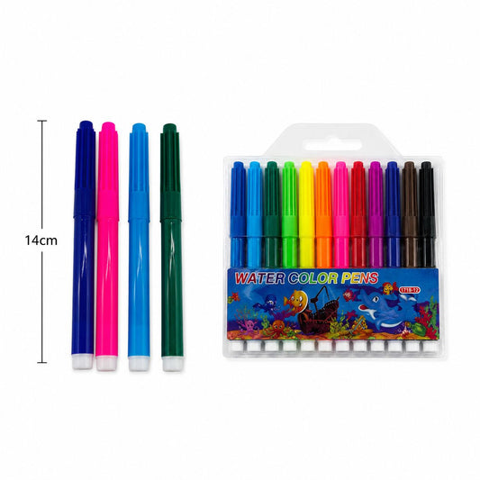 12pc| Plumones de colores| HFY-9226