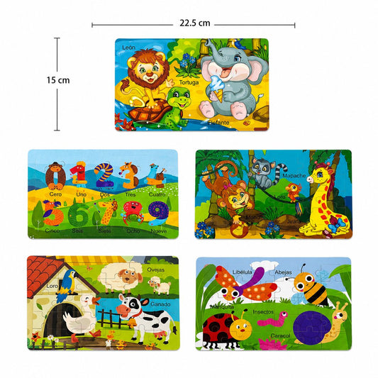 10pc| Rompecabezas animalitos| HFY-4656
