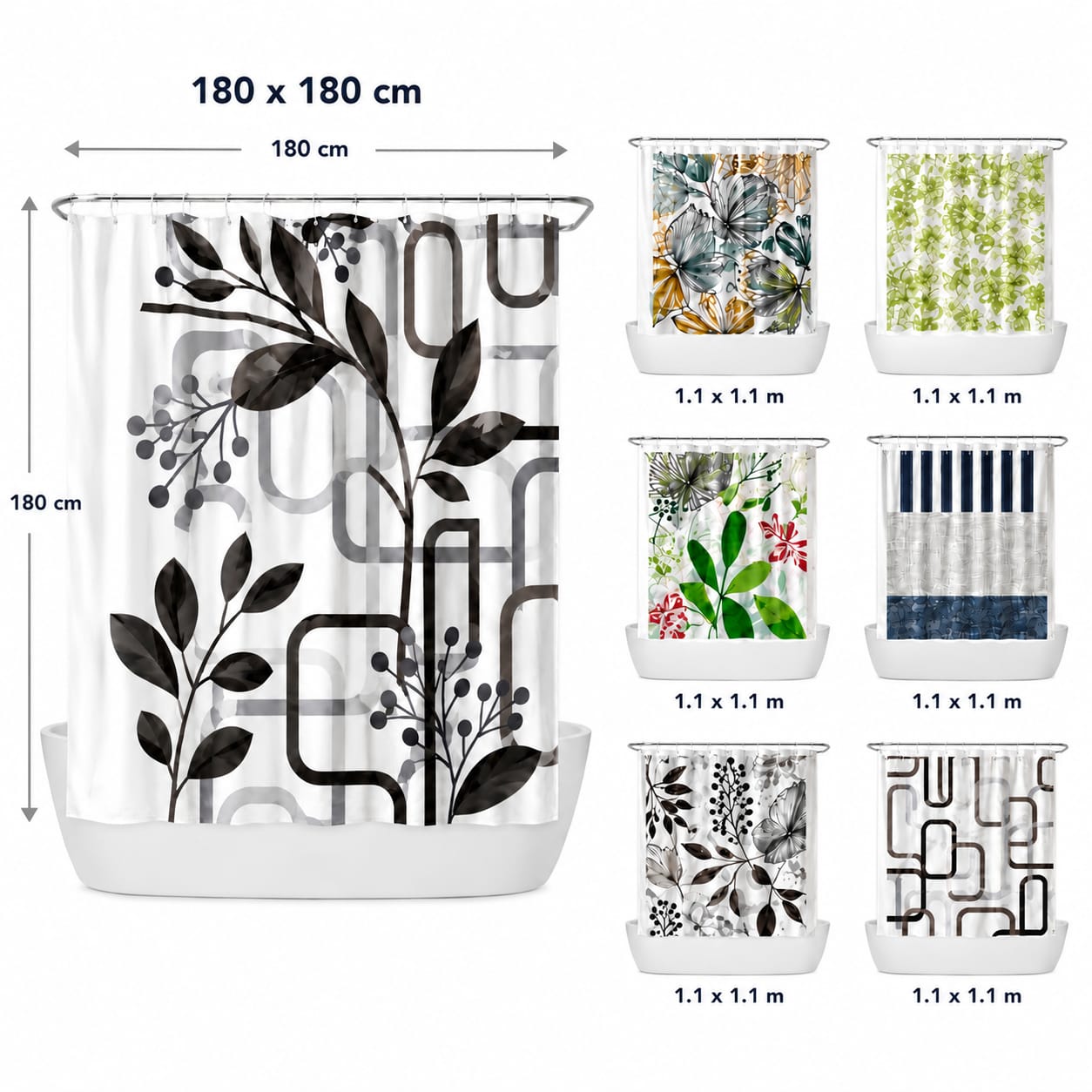Cortina para baño 0156