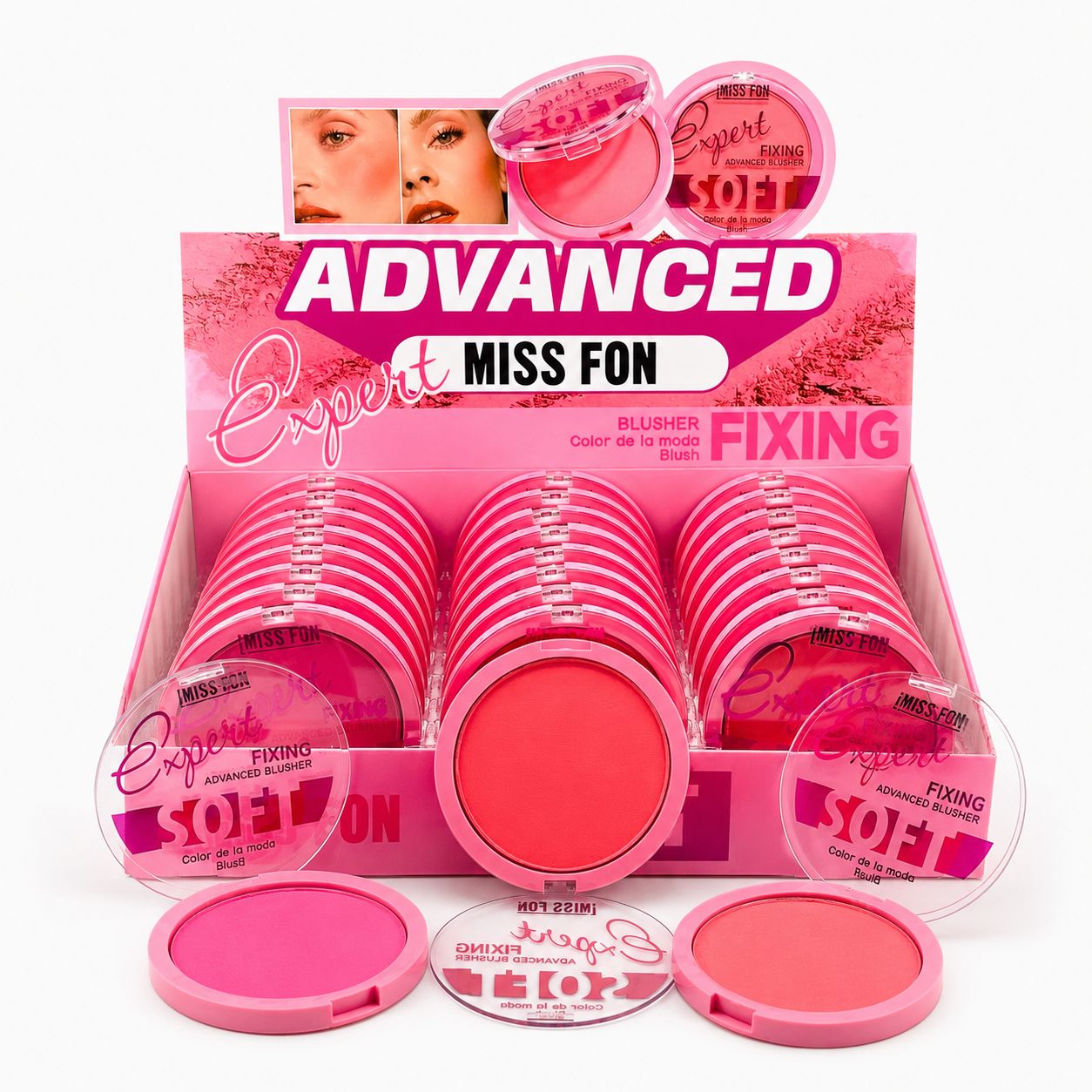 24 Blush  en polvo expert miss fon S354