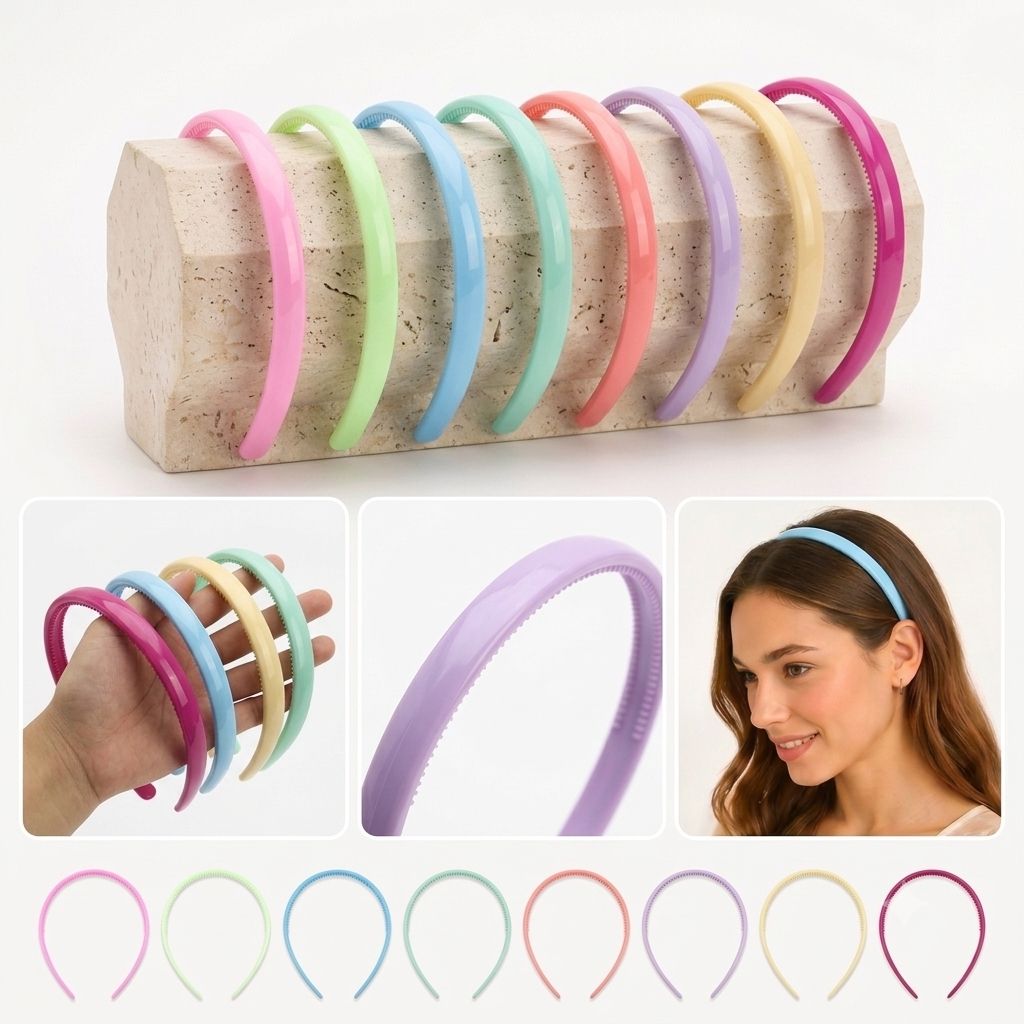 12 pc |Diadema de colores |AH795