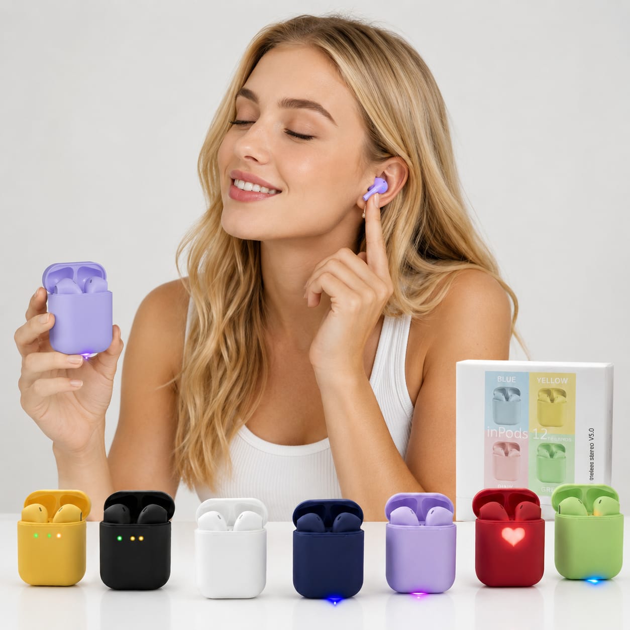 1pc|Audífonos inpods 12|V5.3