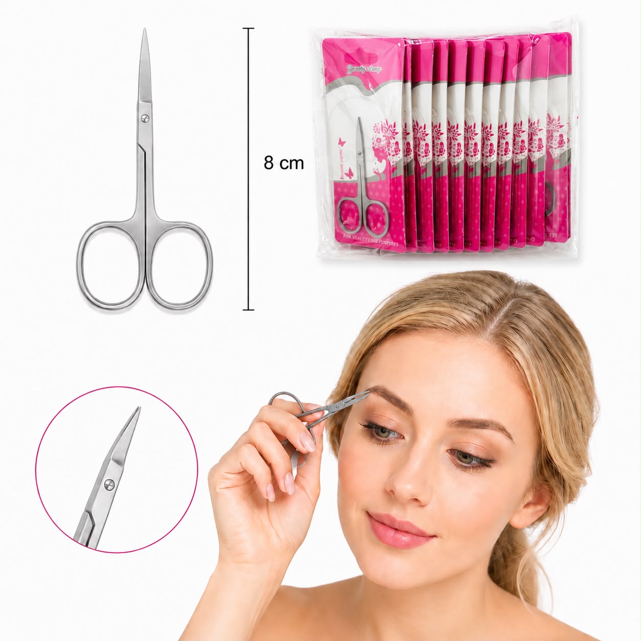 12Pc | Tijera para Cutícula | A453