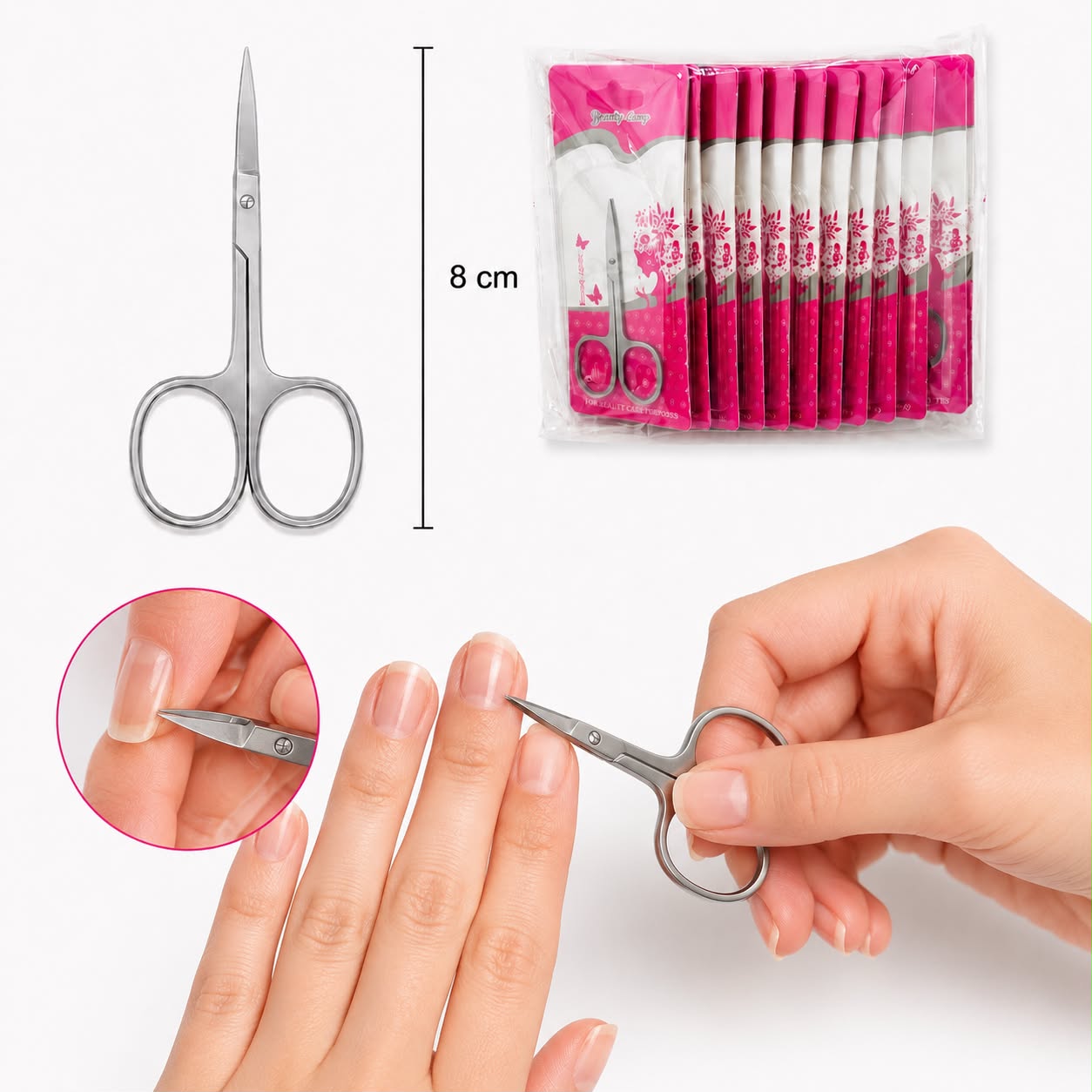 12Pc | Tijera para Cutícula | A453