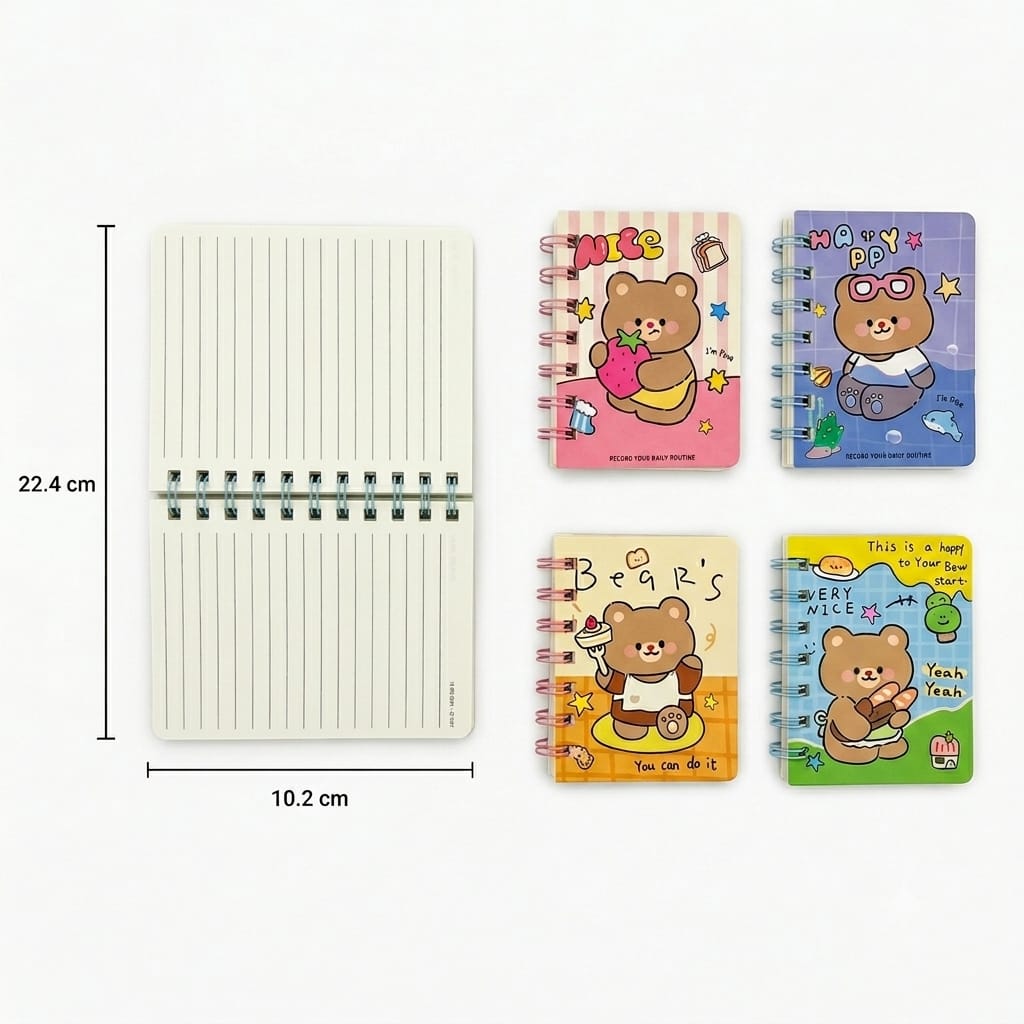 12pc|Mini libreta de ositos|CC-48