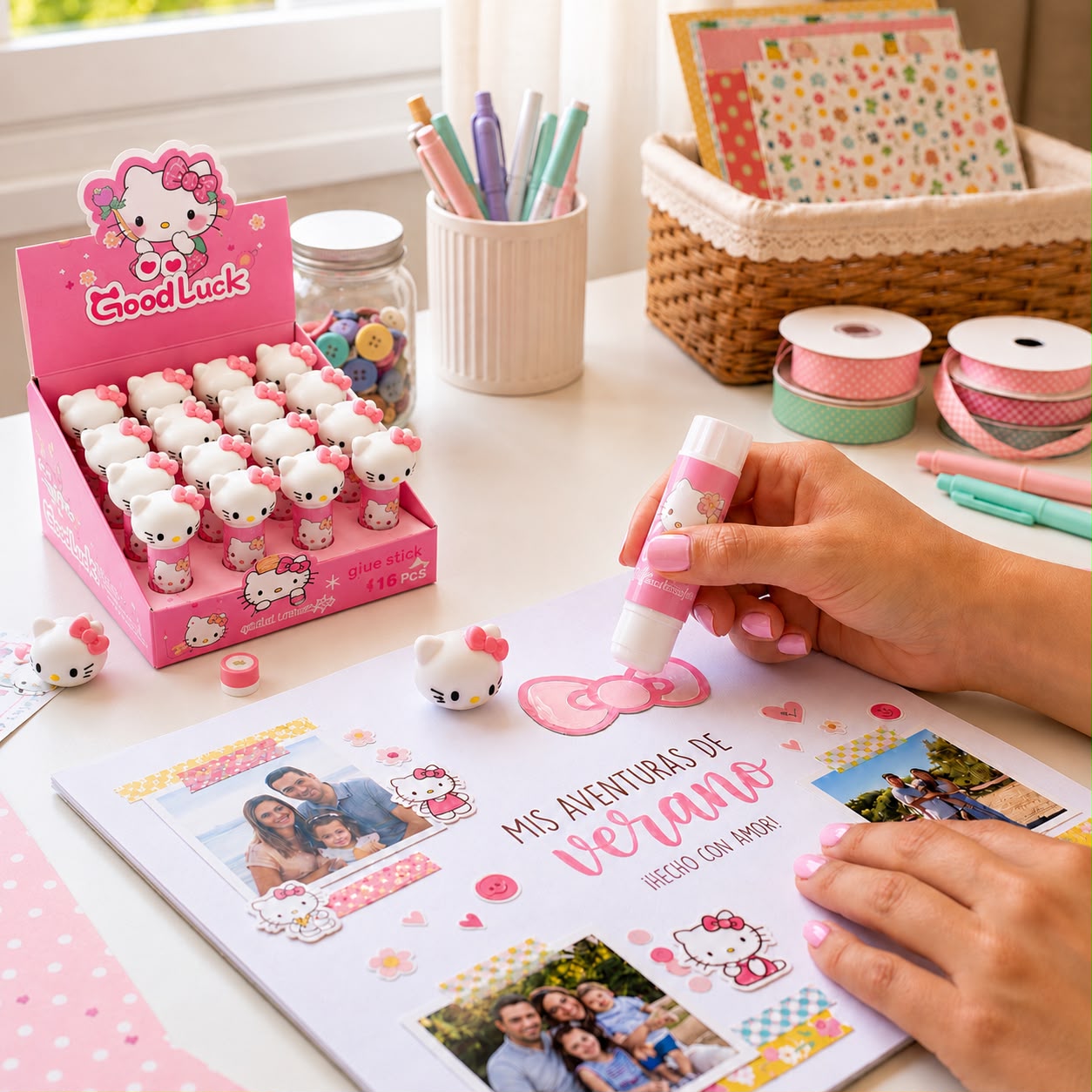 16pc|Pegamento Hello Kitty|2128
