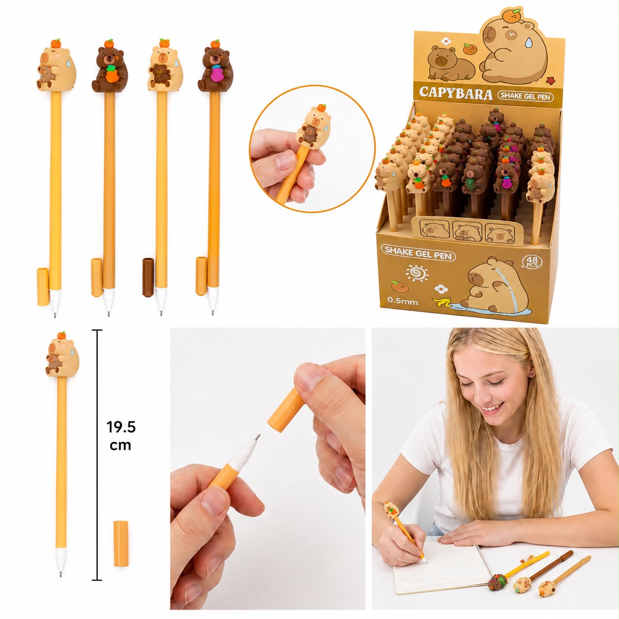 48PC|Plumas capibara| 6386